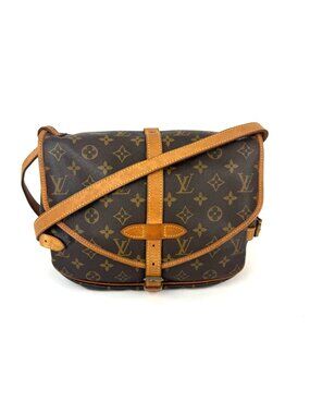 Louis Vuitton Monogram Saumur 30 Vintage Saddle Style Messenger Crossbody Bag